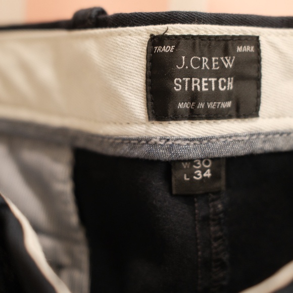 J. Crew 30x34 484 Slim Fit Stretch Chino Pant in Navy - Picture 4 of 10